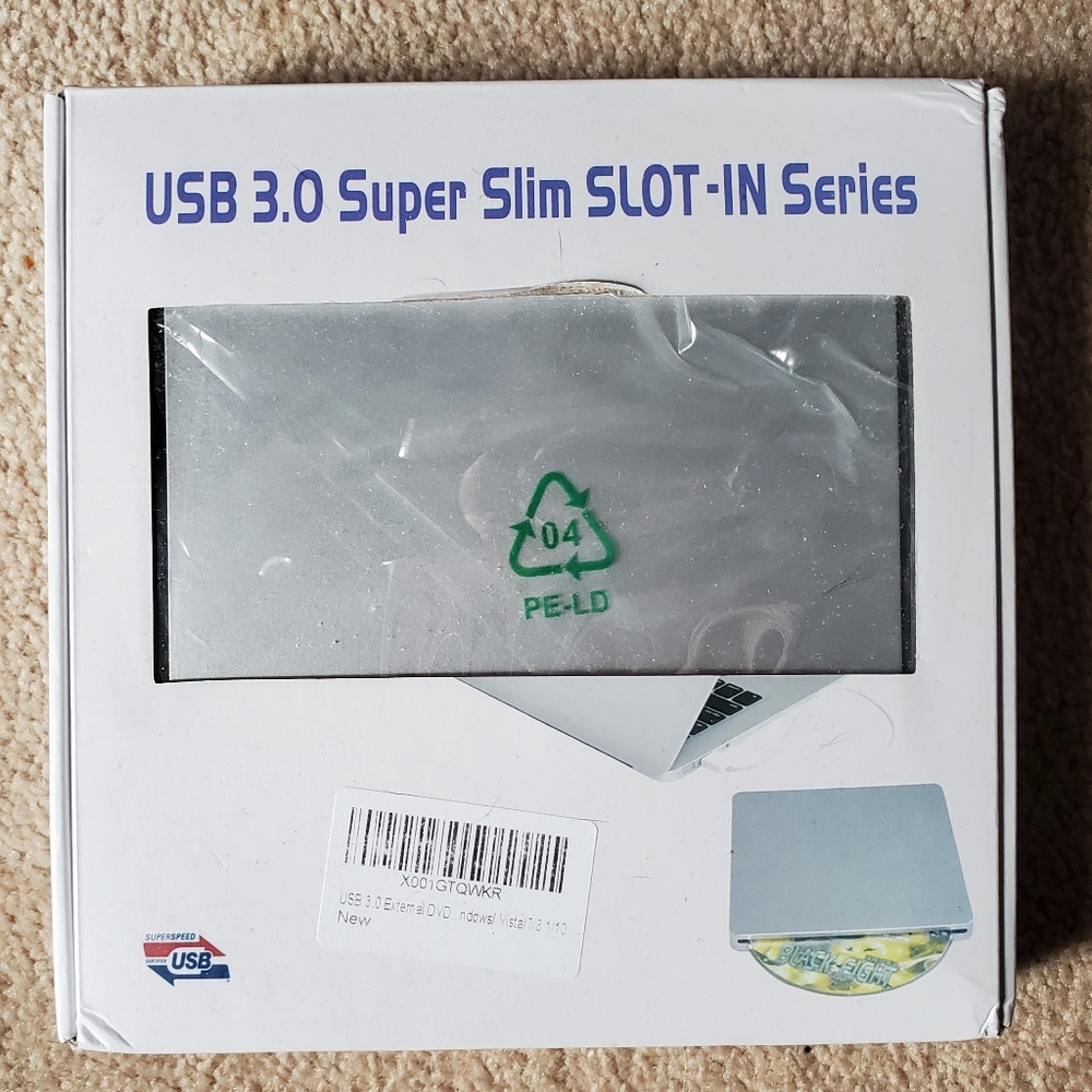 External Portable slot-in DVDRW